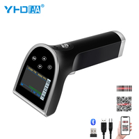 Terminal Android Qrcode Pos portable YHDAA avec pistolet à balayage de lecteur de codes à barres avec écran d'affichage