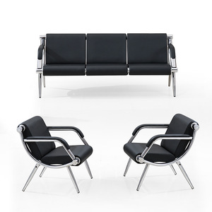 Sofá de espera para salón de belleza, sillón largo, sofá multiplaza, precio mayorista de fábrica LE - Product Image 5