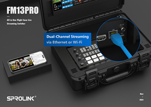 กล่องใส่เครื่องมือถ่ายทอดสดแบบมืออาชีพ Sprolink FM13PRO All-in-One สำหรับเครื่องสลับสัญญาณภาพหลายกล้องและมิกเซอร์สำหรับ FEELWORLD P7 P7S ขนาด 7 นิ้ว - Product Image 2