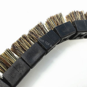 Brosse <span class=keywords><strong>à</strong></span> chaîne en poils de porc résistante aux hautes températures pour machines textiles, pour le cardage et le nettoyage du coton - Product Image 2