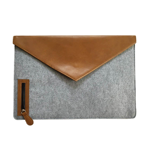 Étui de transport pour carnet en feutre et PU, sac de protection, housse pour ordinateur portable en feutre - Product Image 2