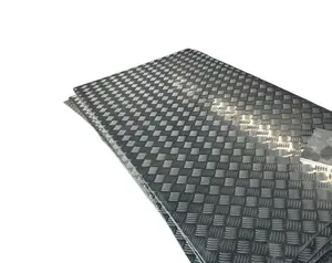 Cheap 5052 6061 5083 5052 5005 alloy 1060 1/4 3/4 aluminum checker diamond plate 1mm thickness with pvc one side