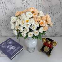Grand bouquet de fleurs artificielles en soie, hortensia, 22 têtes, 4 fourches, 103 cm, fleurs décoratives faites à la main pour mariage et maison