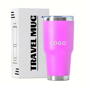 Gobelet isotherme personnalisé de 30 oz à double paroi en acier inoxydable, tasse à café et à eau à prix abordable, tasses de voyage pour voiture de 30 oz avec couvercle - Product Image 1