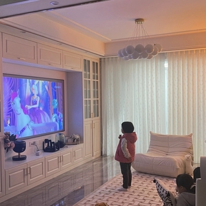 Meuble <span class=keywords><strong>TV</strong></span> de style shaker français moderne et luxueux, <span class=keywords><strong>laqué</strong></span> <span class=keywords><strong>blanc</strong></span>, unité murale de divertissement, armoire de rangement personnalisée pour salon - Product Image 3