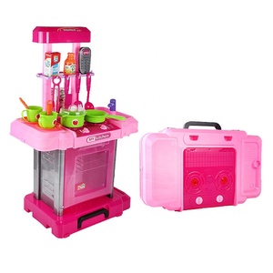 Ensemble de cuisine électrique pour enfants 661-60, jeu éducatif amusant 2 en 1, jouet de cuisine d'imitation avec sons et lumières pour tout-petits - Product Image 1