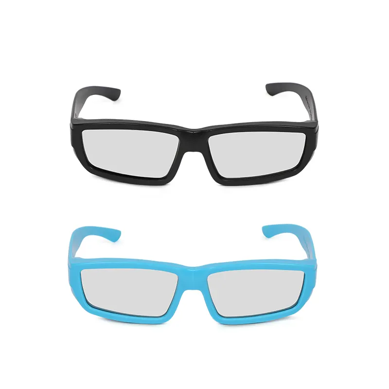 Óculos 3D para cinema, lente polarizada passiva de plástico de alta qualidade, projetor 3D para TV e filmes