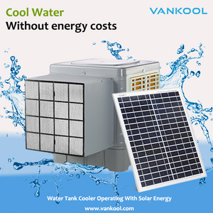 Water <b>Cooler</b> Solar Window Evaporative Water Cooling Chiller Water Cooling Fan Solar Fan - Product Image 4