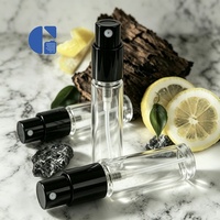 Flacon de parfum miniature en verre de 2 ml, 1,5 ml, 5 ml, flacon testeur de voyage, flacon à col serti, atomiseur d'échantillon de parfum, emballage de vaporisateur