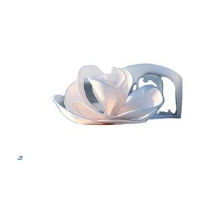 Sculptures de pétales modernes en acier inoxydable sur mesure |   Ornements aquatiques d'extérieur, sculptures artistiques pour cour, fabricant - Product Image 1