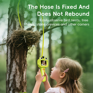 OEM 2MP 8LEDフルHDビデオ内視鏡ボアスコープかわいいシンプルなカエルデザイン2.4インチIP67 8.5mm 1m子供用シリコーン教育玩具 - Product Image 4