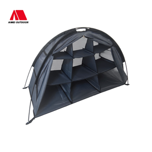 New Foldable Outdoor Storage Cabinet 9-Grid Portable Camping <strong>Shoe</strong> Rack <strong>Tent</strong> Cabinet for Picnic &amp; Camping Storage - Product Image 2
