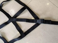 Filets de levage de cargaison en polyester, filet de levage à haute capacité de charge, résistance à l'usure, maille carrée, filets de levage de cargaison