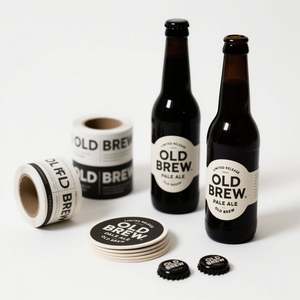 Étiquette transparente imperméable à l'eau logo autocollant en vinyle impression - Product Image 2