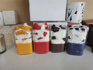 <span class=keywords><strong>Fai</strong></span> <span class=keywords><strong>da</strong></span> <span class=keywords><strong>te</strong></span> stile gelato migliore forma di frutta profumata candela candela fatta a mano con barattolo di vetro - Product Image 5