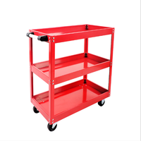 Chariot à outils multifonctionnel mobile à trois niveaux de haute qualité