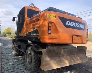 Excavatrice sur pneus d'occasion Doosan DX210 DX210W DX210W-9C 21 tonnes 20 tonnes, machine d'occasion à pneus en caoutchouc, excavatrice de taille moyenne, tracteur, pas cher - Product Image 1