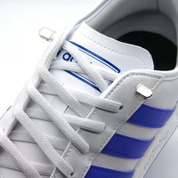 Lacets de chaussures élastiques plats de 6mm sans cravate pour enfants accessoires de sport faciles avec verrouillage de cordon en métal et lacets sans attache en polyester