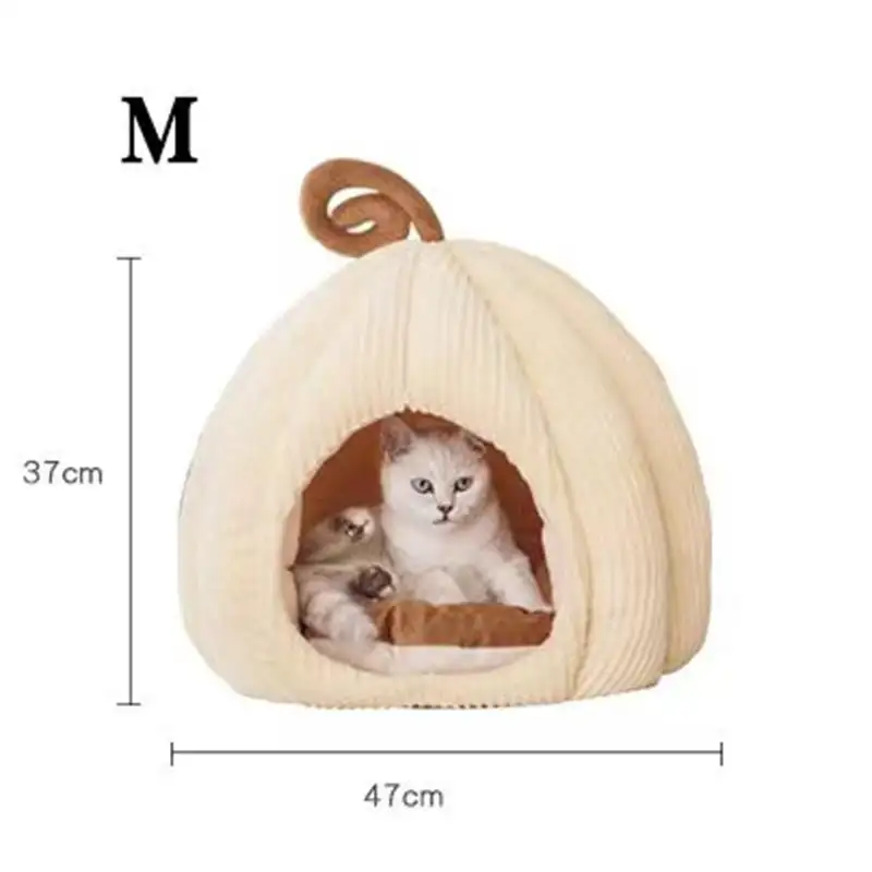 ODM OEM Cat Bed for Indoor Cats - Cat House Tent with Removable Washable Cushioned Pillow, Soft and Self Warming Kitten Beds