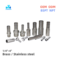 Offre Spéciale Raccord Droit Réducteur en Acier Inoxydable NPT BSPT 1/8''~2'' à Embout Pagode pour Tuyau Soufflé et Raccord de Tuyau SS pour WOG