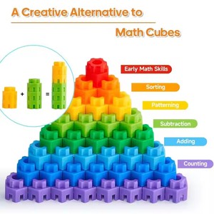 Giáo dục DIY Nhựa hình lục giác mô hình khối xây dựng Xây dựng đồ chơi thiết lập cho 5 đến <span class=keywords><strong>7</strong></span> tuổi trẻ em-chàng trai và cô gái - Product Image 3