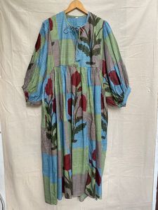 Vestido largo de algodón más vendido para mujer, estilo maxi, cómodo y casual, con embalaje personalizado desde India. - Product Image 1