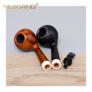 Muxiang Handmade Briarwood Smoking Pipes Apple Style Freehand Tobacco Pipe Gift - Product Image 5
