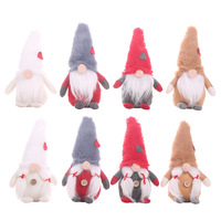 Poupée de Noël en peluche super douce unisexe de 8 pouces, sans visage, pour décoration de Noël