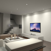 AIER Plafonnier encastré LED COB anti-éblouissement en aluminium moulé sous pression pour éclairage intérieur domestique et commercial