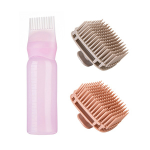 Cepillo para masaje del cuero cabelludo, juego de 3 piezas de plástico con dientes de peine para tratamiento con champú y acondicionador - Product Image 1