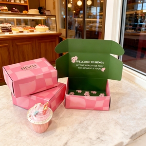 Sang Trọng Thân Thiện Với Môi Tùy Chỉnh In Donut Hộp Vật Liệu Tái Chế Cho Cookie Pastry Món Quà Thực Phẩm Bao Bì Giấy Bánh Hộp - Product Image 1