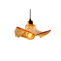 Lustre moderne ovale avec abat-jour en verre E26, économie d'énergie, hauteur réglable, finition or/blanc chaud pour l'éclairage de la maison et des restaurants