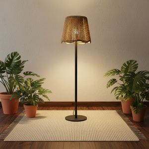 Lampe solaire LED d'extérieur moderne avec télécommande, lampe de sol à changement de couleur pour jardin, corps en fer, alimentation par batterie - Product Image 3