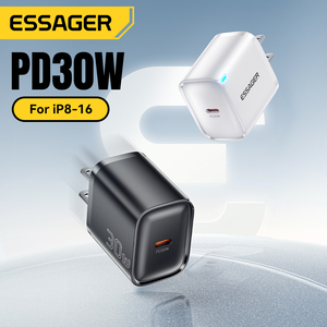 <span class=keywords><strong>ESSAGER</strong></span> ES-CD52 US UK EU 30W PD Gan USB C ที่ชาร์จเร็ว - Product Image 2