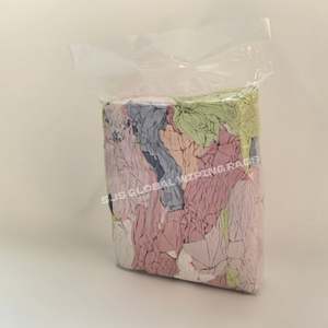 ผ้าเช็ดทำความสะอาดอุตสาหกรรม ดูดซับน้ำมันและน้ำได้ดี ผ้าเช็ดทำความสะอาดเครื่องจักร ผ้าฝ้ายสีผสมอ่อนๆ สำหรับทำความสะอาด - Product Image 1