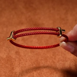 Wholesale Customized 18K Gold-Plated Stainless Steel Wire Woven DIY <strong>Bracelet</strong> Adjustable Fashion Bangles for Couples and Friends