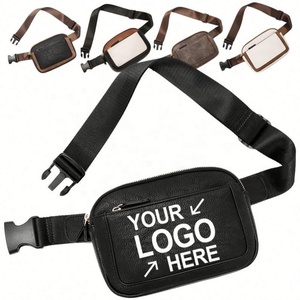 Riñonera cruzada ajustable al por mayor, riñonera Chester impermeable unisex, riñonera de piel sintética personalizada con logotipo - Product Image 1