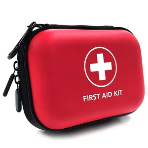 Kit de primeiros socorros médico ao ar livre para crianças, kit de primeiros socorros eva à prova d'água para caminhadas com bolsas e bolsas, suprimentos para uso doméstico