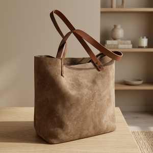 Sac à main pour femme BS INTERNATIONAL en cuir véritable, avec bandoulière, fermeture éclair, imperméable et antivol - Product Image 3