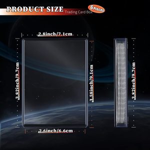 Tùy Chỉnh Nhựa Rõ Ràng Nhựa Chơi Thẻ Kinh Doanh Bộ Sưu Tập Thẻ Boong Trường Hợp Tổ Chức Chủ Hộp Cho Trò Chơi Thẻ Lưu Trữ - Product Image 2