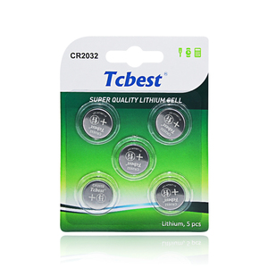 Tcbest batteria al <span class=keywords><strong>litio</strong></span> 2032 5Count Pack caratteristiche di sicurezza per bambini compatibili con Apple AirTag chiave Fob <span class=keywords><strong>CR2032</strong></span> <span class=keywords><strong>litio</strong></span> 3V Cell - Product Image 4