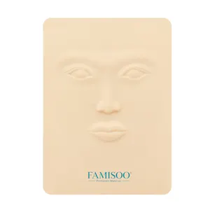Famisoo Hot Sale Accept Custom Permanent Make up Training Silicone 3D Practice skin for Microblading Academy