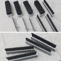 Traitement des pièces Brosse d'extrémité de plantation de cheveux Brosse industrielle de dépoussiérage de polissage non standard CNC