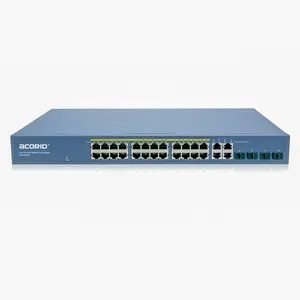 PoE Port Ethernet Switch 24 port 10/100 Mbps poe switch hub dengan 4GE + 4SFP (kombo) Port