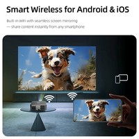 Mini-projecteur portable 2026 1080p compatible 4K Android 12 1400 Lumens pour cinéma maison et jeux vidéo Europe CE ROHS OEM ODM