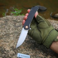Couteau pliant texturé EDC à prix d'usine, manche G10 coloré, lame en acier – Le meilleur cadeau pour le camping et les activités de plein air