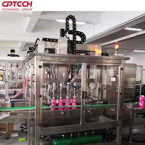 shampoo and body lotion filling line with advanced tracking piston filling machine for different sizes bottle for high speed