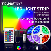 TCWin RGB 5050 Bande LED étanche Flexible Télécommande intelligente Bande de rétroéclairage LED TV 1m 2m 3m 4m 5m 2025 Tendance