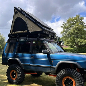 Tente de toit pliable OEM personnalisée en gros, double sac à chaussures, coque en aluminium, polyester imperméable, pour SUV 4x4 - Product Image 1