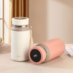 700ml/900ml Led 304 Stainless Steel Smart Insulation Water <b>Bottle</b> Custom Logo Portable Biodegradable Bohemian Style Business - Product Image 4